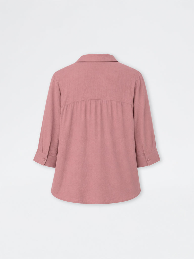 Gia Dusty Pink Solid Shirt