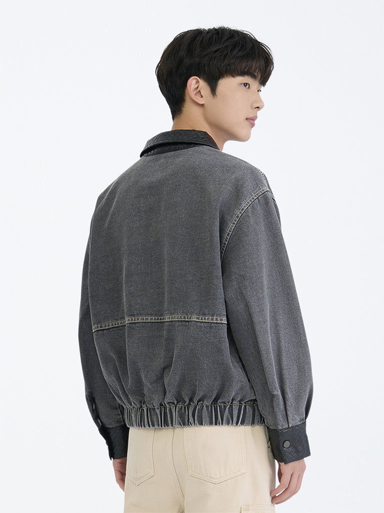 Boys Charcoal Denim Jacket
