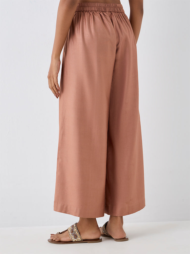 Zuba Dusty Pink Solid Pants
