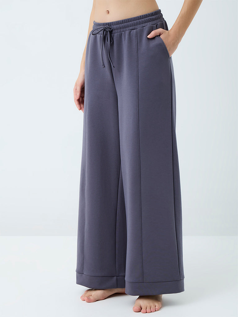 Wunderlove Charcoal Solid High-Rise Pants