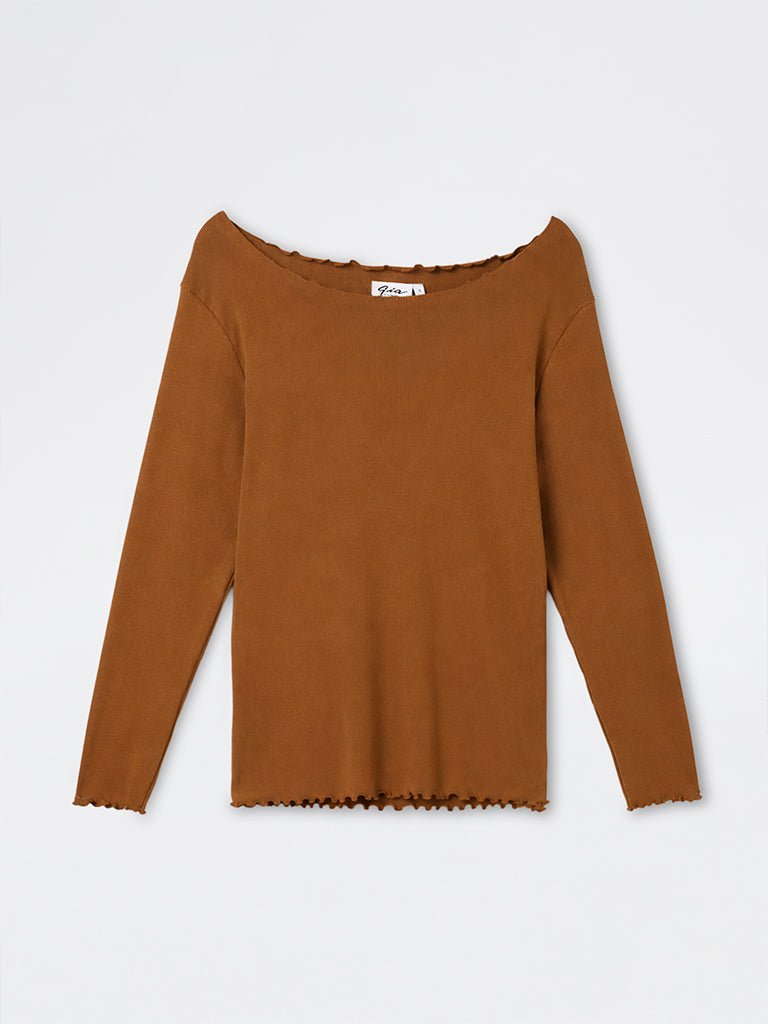 Gia Tan Solid Cotton-Blend T-Shirt