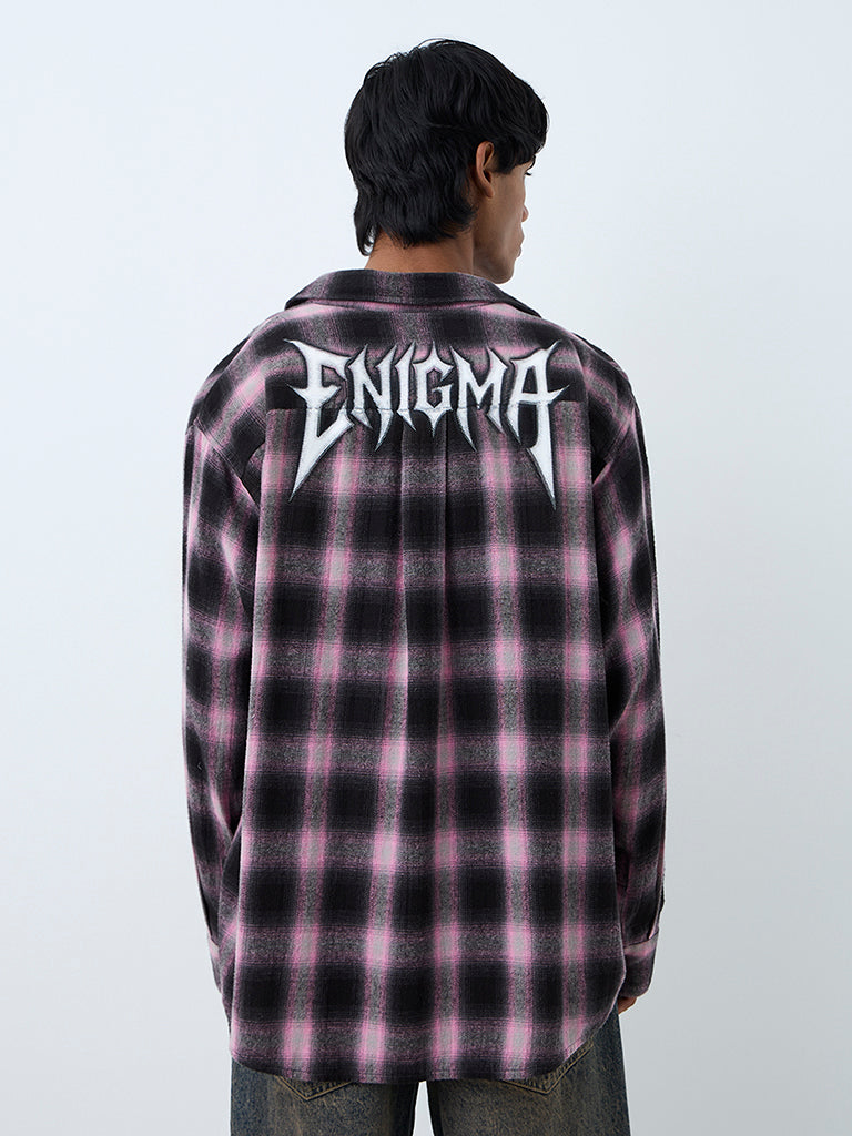 Nuon Multicolour Checkered Relaxed-Fit Shirt