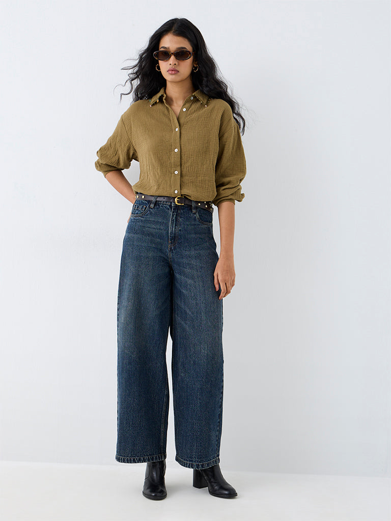 LOV Indigo Wash High-Waist Jeans