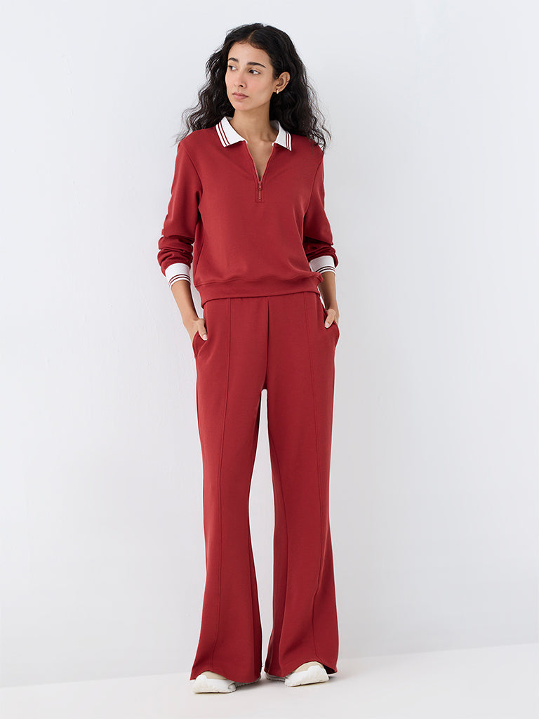 Nuoflexx Red Quarter-Zip Sweatshirt