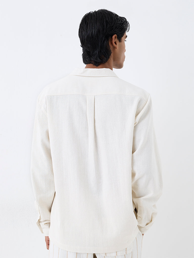 ETA Off-White Scenic Printed Relaxed-Fit Cotton Shirt